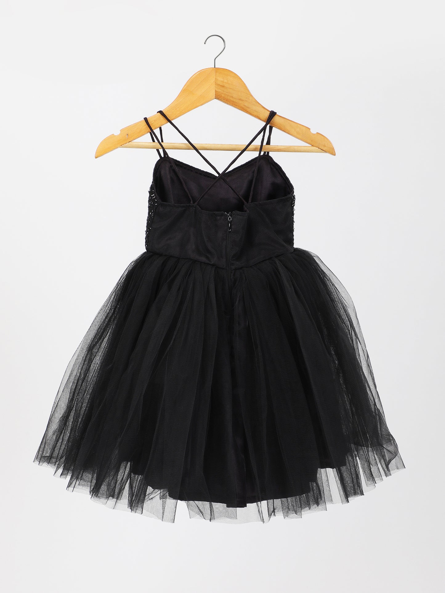 Black Designer Frock for Girls – Elegant Party & Birthday Dress (1–8 Years)
