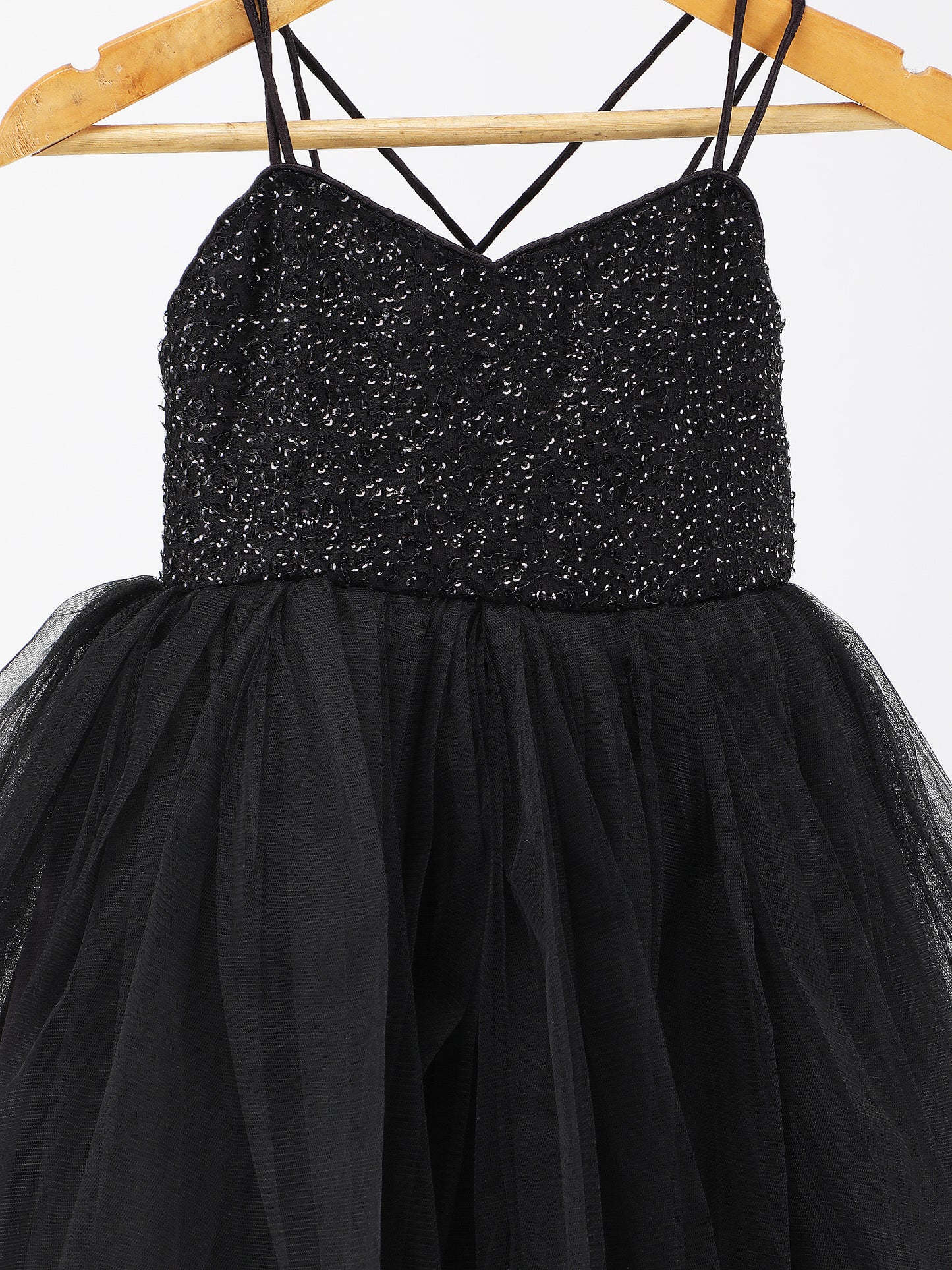 Black Designer Frock for Girls – Elegant Party & Birthday Dress (1–8 Years)